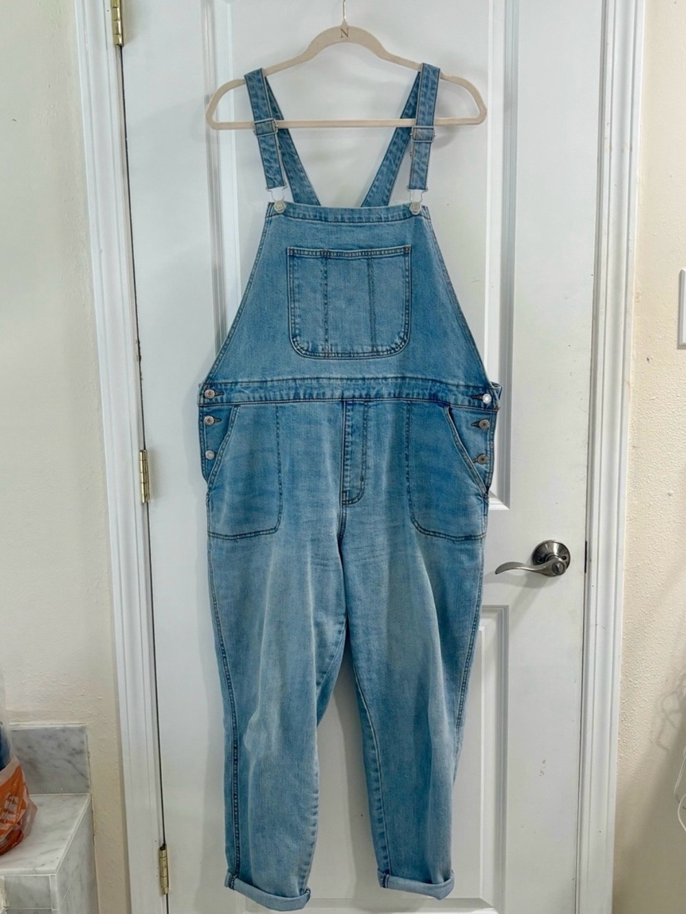Old Navy Light Blue Denim Overalls